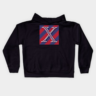 Old Glory Letter X Kids Hoodie